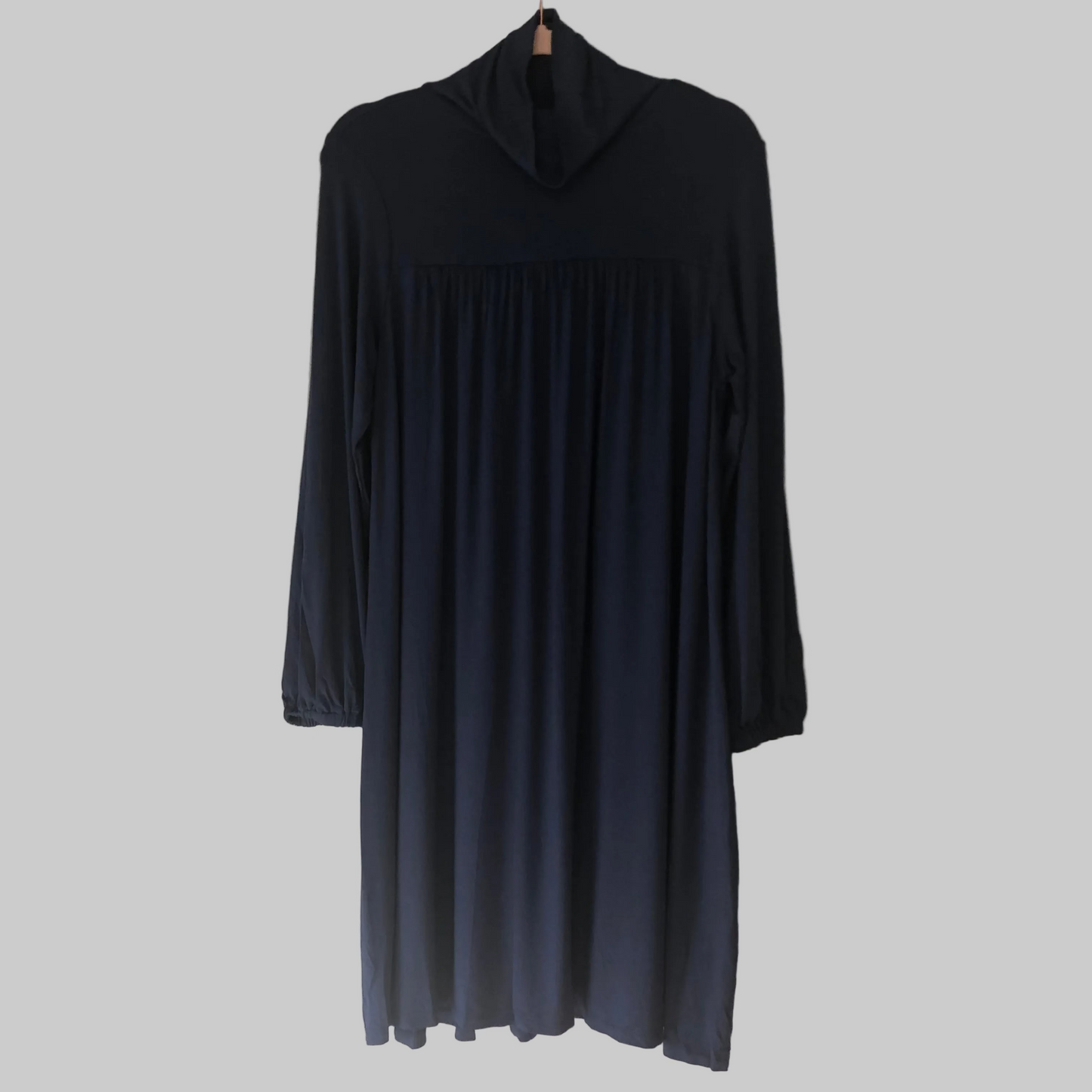 The Nines by Hatch Blue Turtleneck Maternity Dress, Medium (NWT)