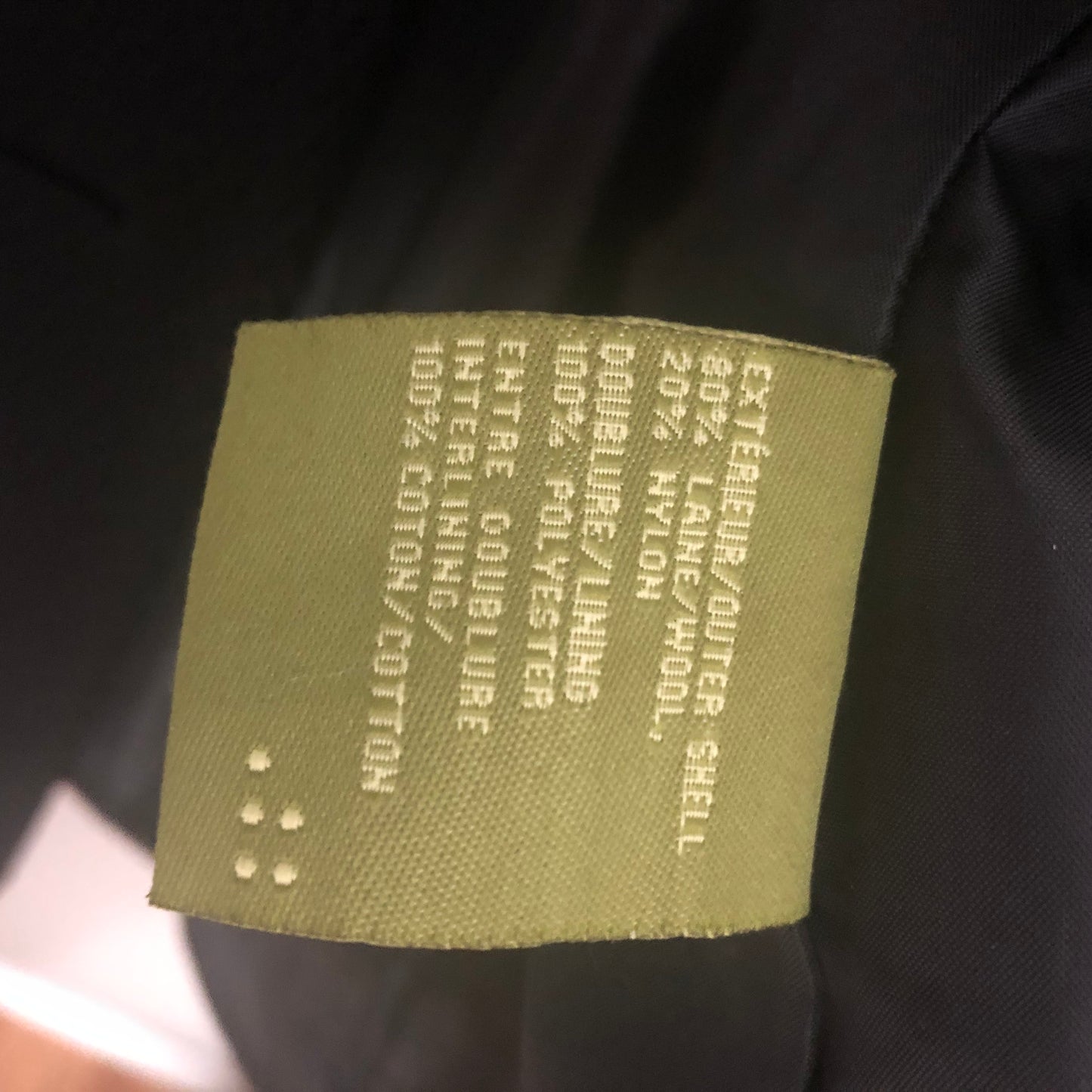 Soia & Kyo Black Pea Coat, Small (Pre-Loved)