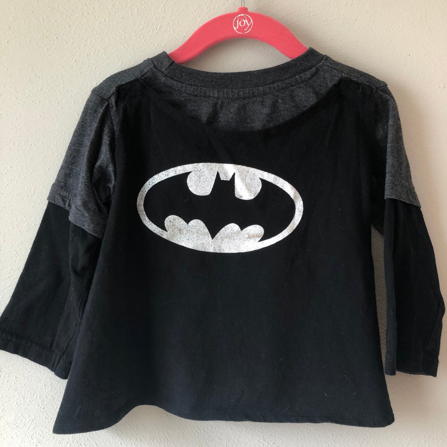 Batman Long Sleeve Shirt with Detachable Cape, 18M (Pre-Loved)