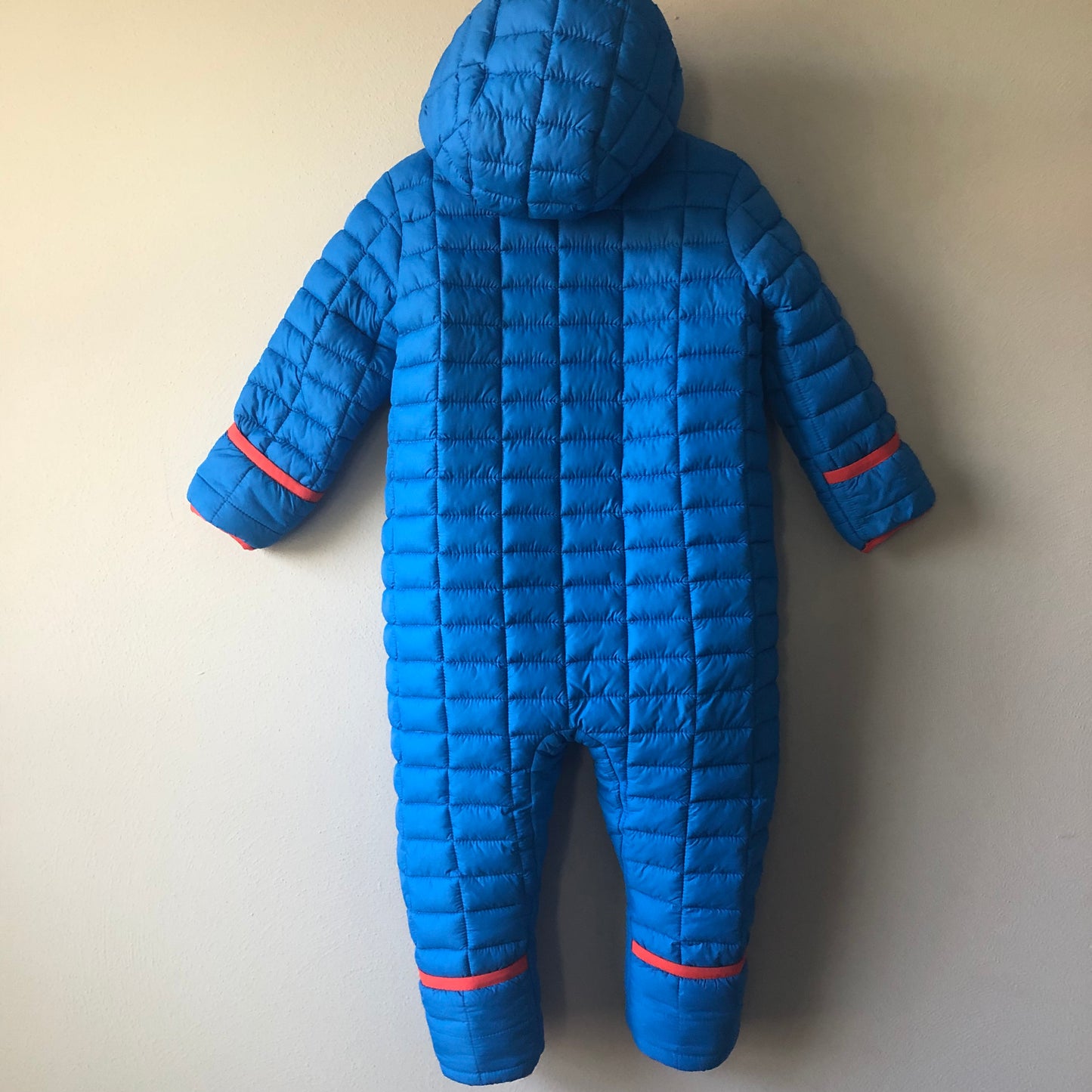 Snozu Blue & Orange Toddler Snowsuit, 24M