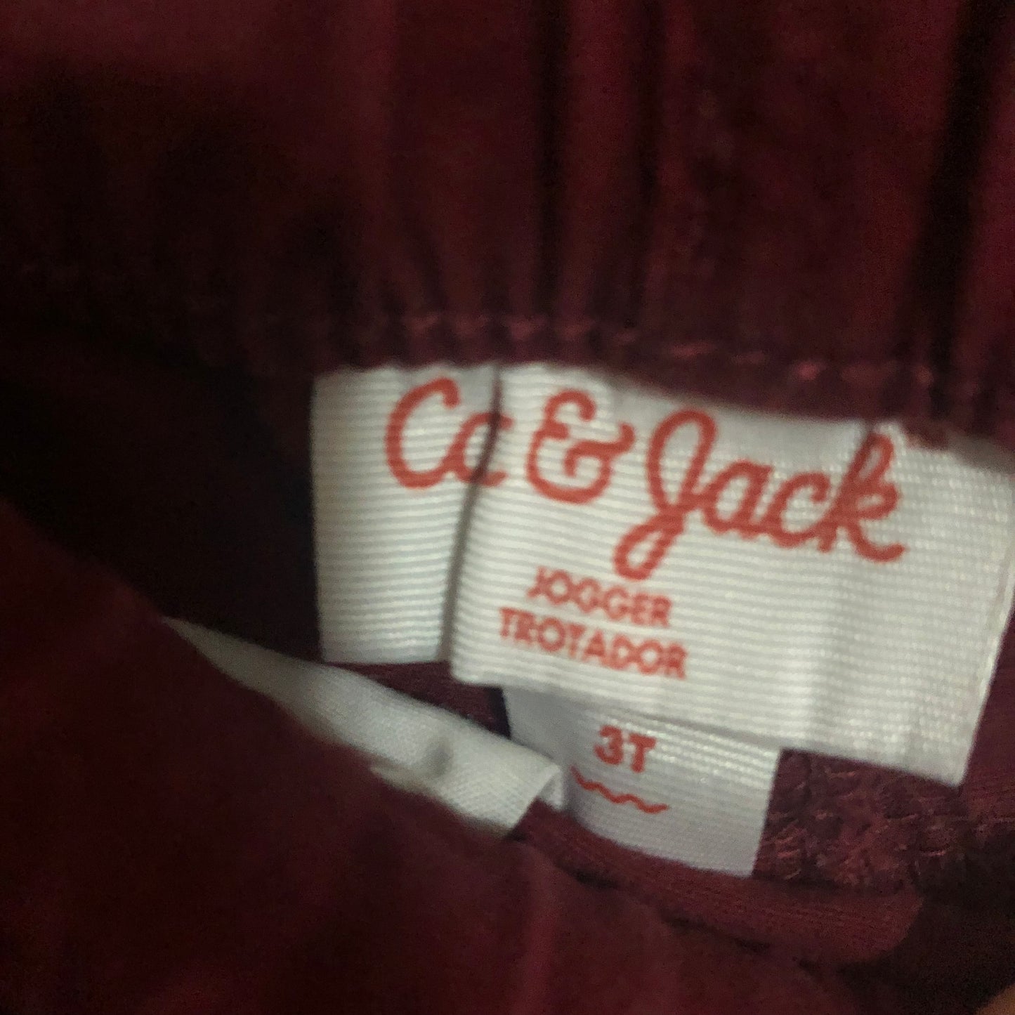 Cat & Jack Burgundy Pants, 3T (Pre-Loved)