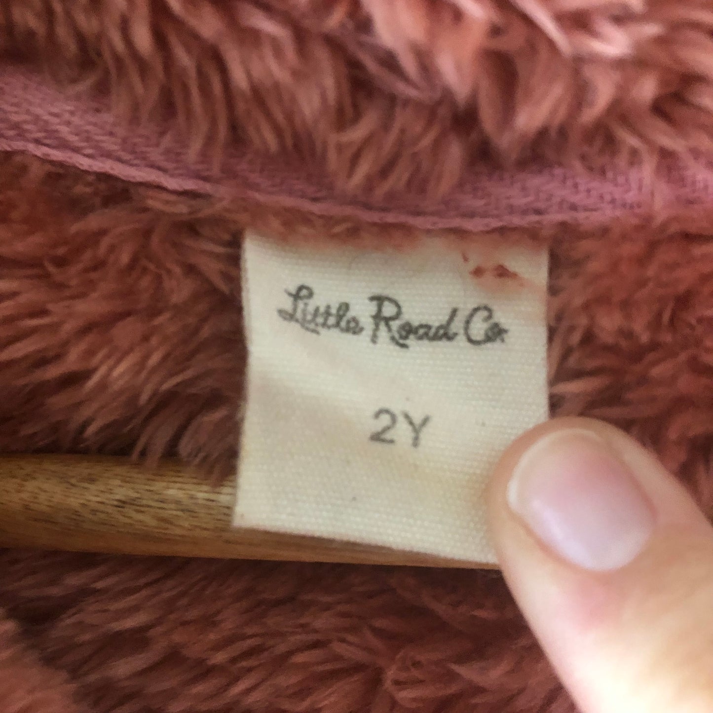 Little Road Co. Pink Fluffy Quarter Zip Up, 2Y (Pre-Loved)