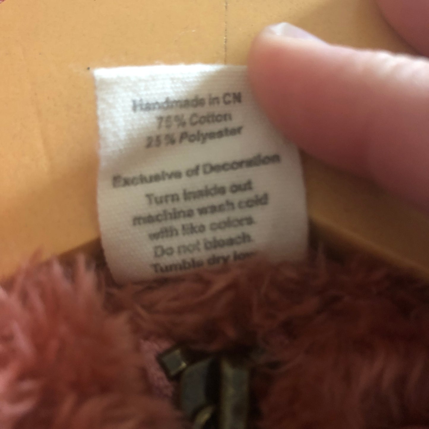 Little Road Co. Pink Fluffy Quarter Zip Up, 2Y (Pre-Loved)