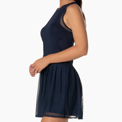 Lucky in Love Next Level Sleeveless Tennis Dress, Navy, Side View