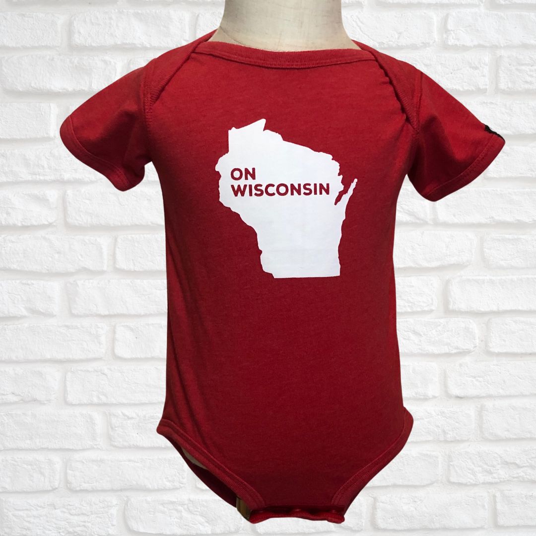 On Wisconsin Red Toddler Bodysuit 18M (Pre-Loved)