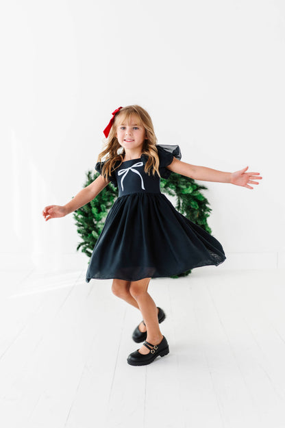 Bow Party Dress | Black