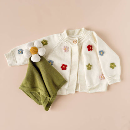 Cotton Flower Cardigan Baby & Toddler Sweater