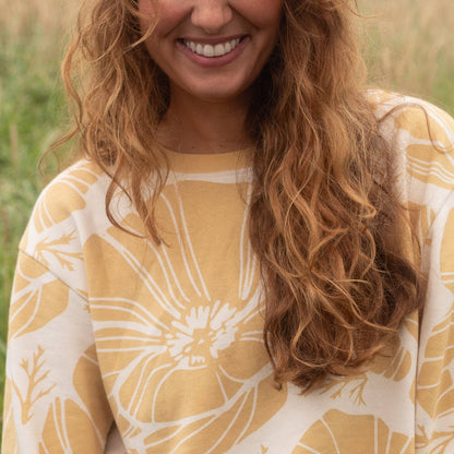 Sweatshirt | Yellow Poppies
