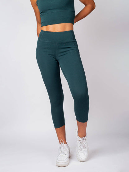 PlantTec™ Crop/Petite Leggings | Monstera or Black