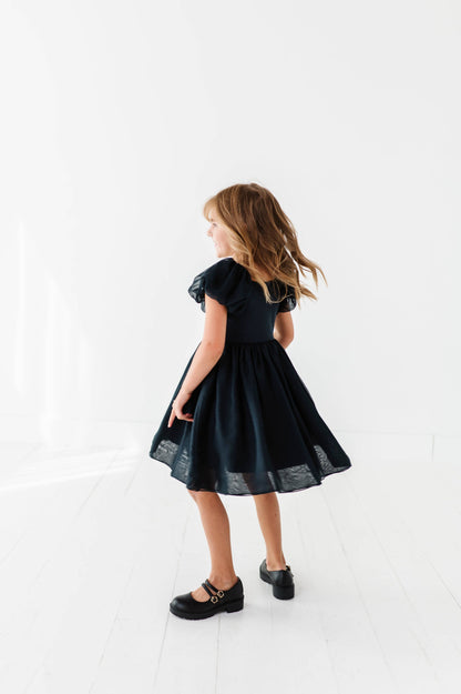 Bow Party Dress | Black