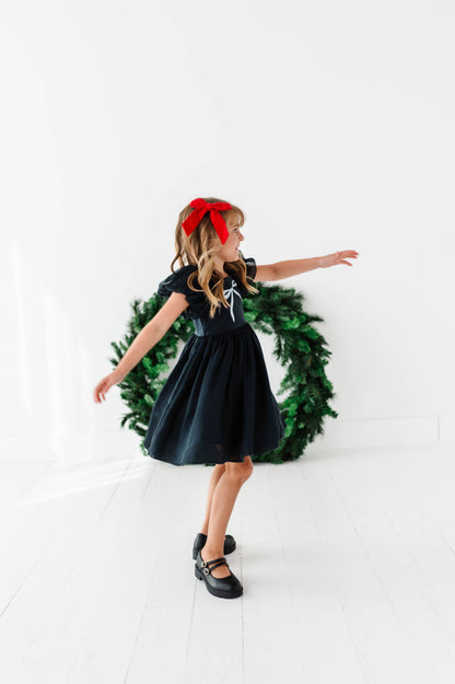 Bow Party Dress | Black