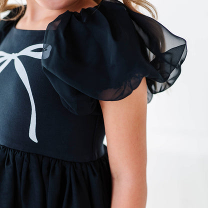 Bow Party Dress | Black