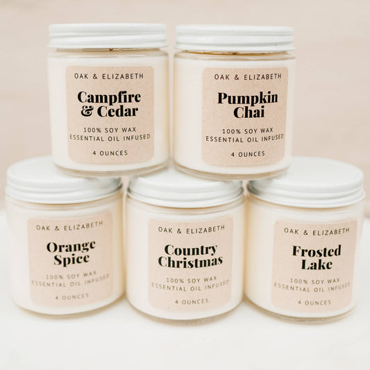 Lilac & Lily Scented Soy Wax Candle 4 oz