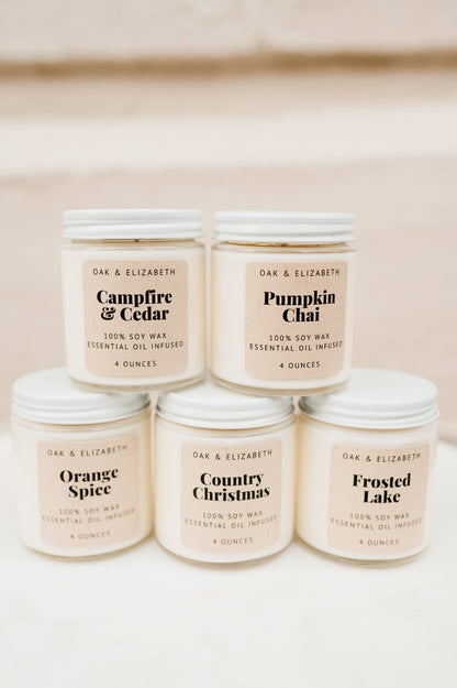Lilac & Lily Scented Soy Wax Candle 4 oz