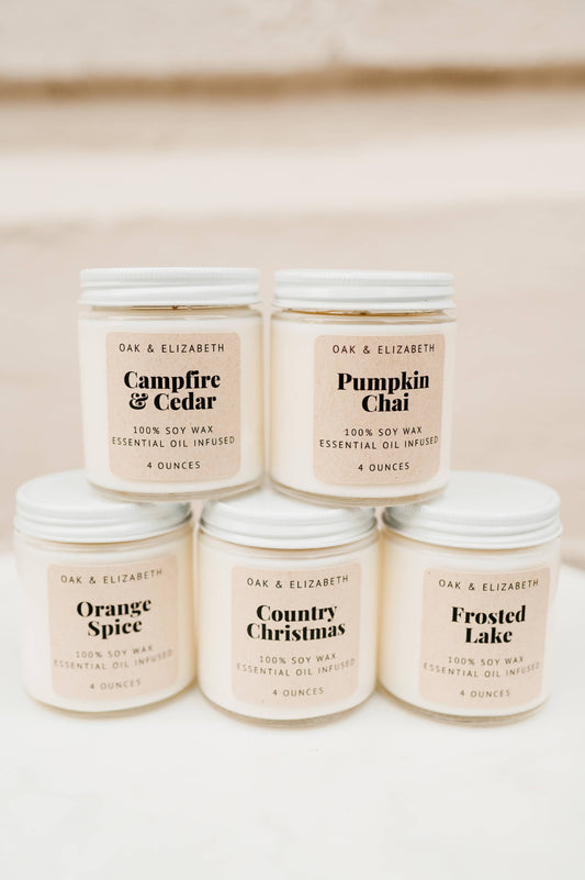 Lilac & Lily Scented Soy Wax Candle 4 oz