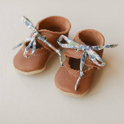 Tie Baby Mary Jane Shoes | Walnut