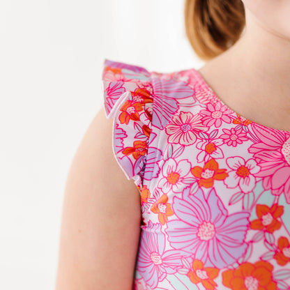 Two-Piece Skirted Swimsuit | Floral