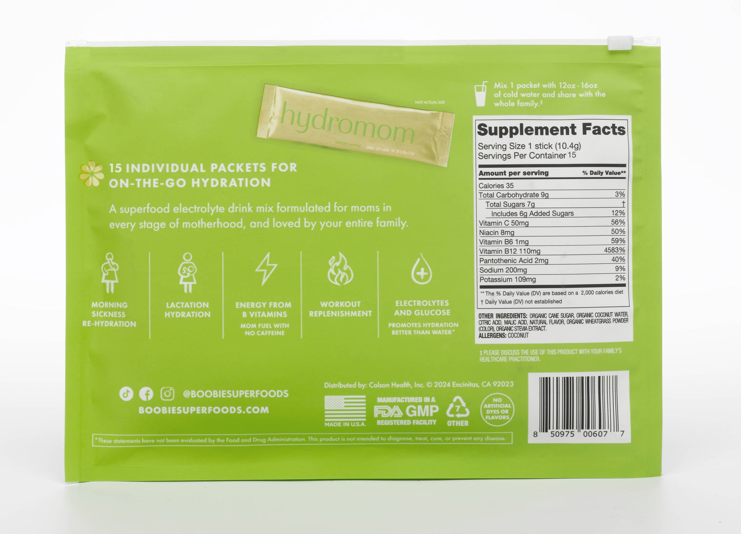 Hydromom |Superfood Electrolyte Drink Mix