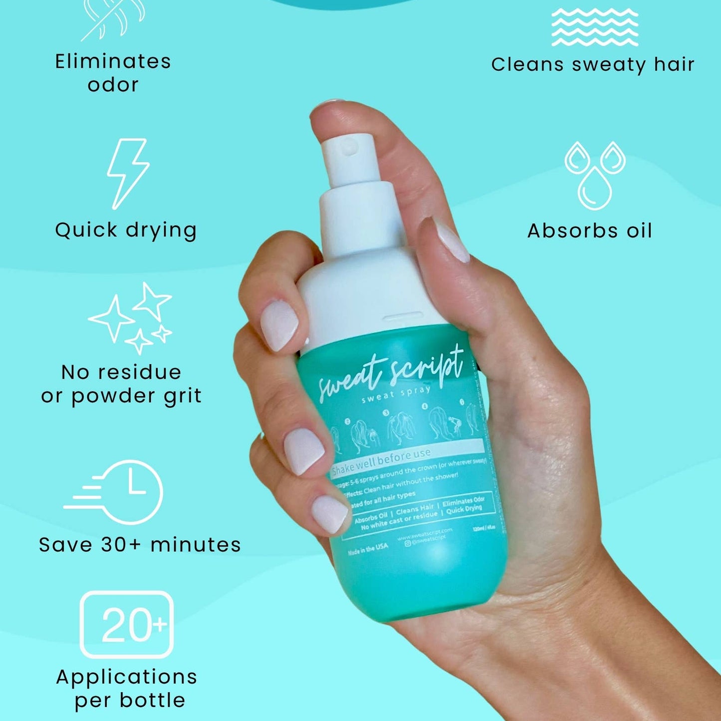 Sweat Script | Post-Workout Hair Refresh Mist