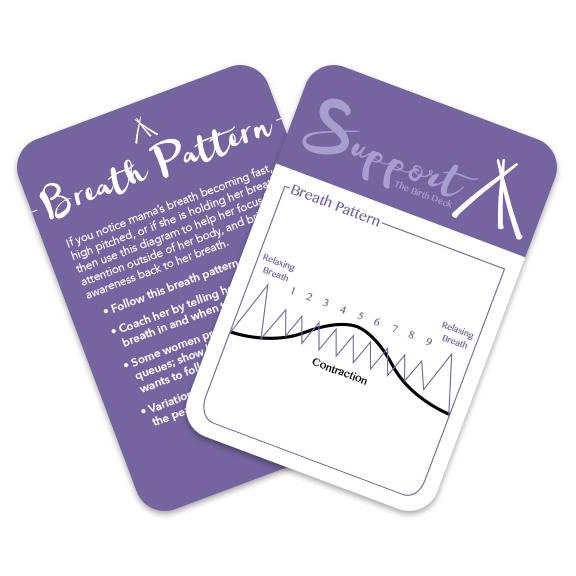Two purple cards with text and a diagram on a white background