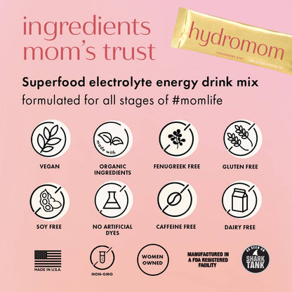 Hydromom |Superfood Electrolyte Drink Mix