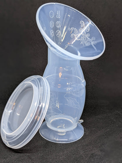 Silicone Breast Milk Collector with Lid