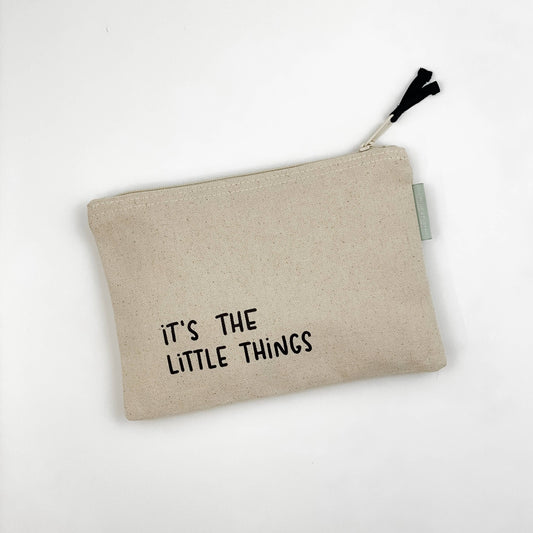 Smiles + Heart - It's the Little Things Small Zipper Pouch