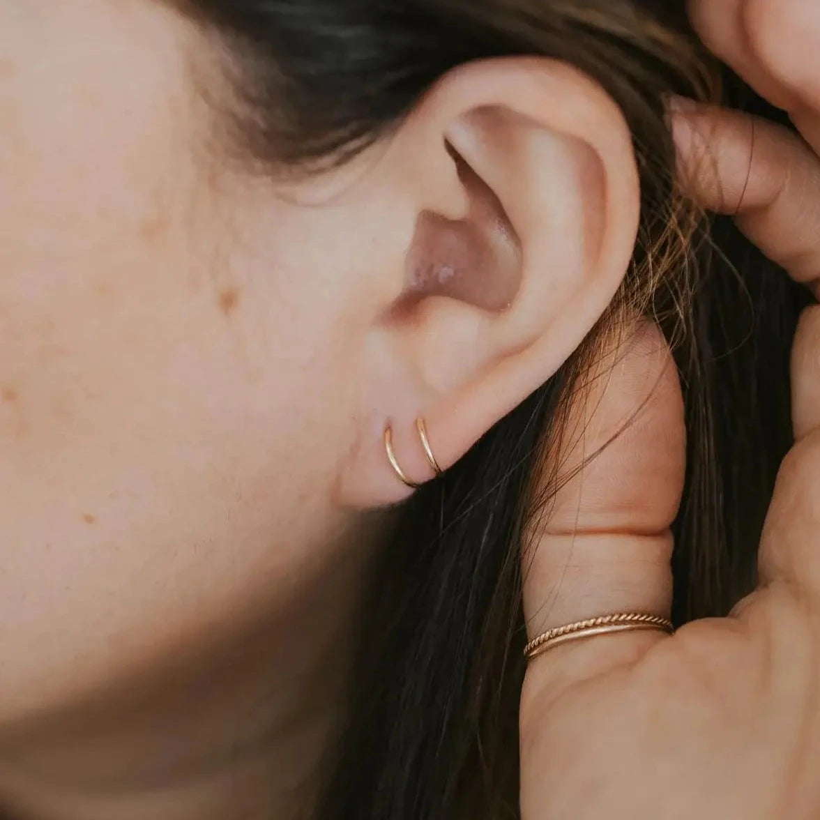 Hello Adorn Tiny Twist Earrings