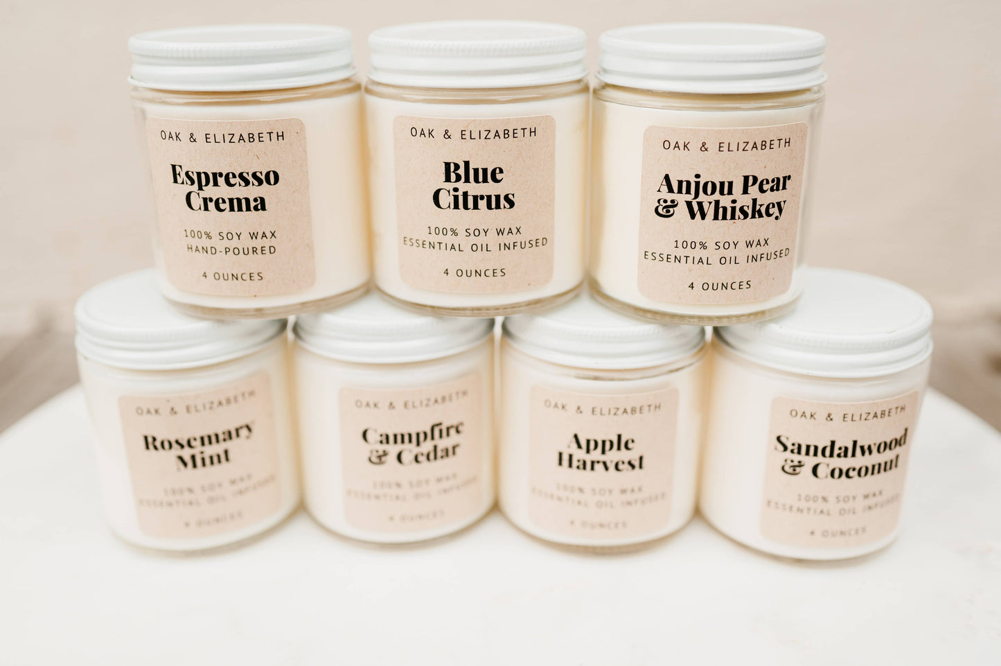 Lilac & Lily Scented Soy Wax Candle 4 oz