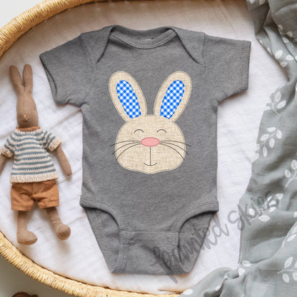 Bunny Baby Bodysuit | Blue