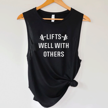 Lifts Well With Others | Weightlifting Workout Tank